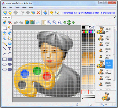 Click to view Junior Icon Editor 4.3 screenshot