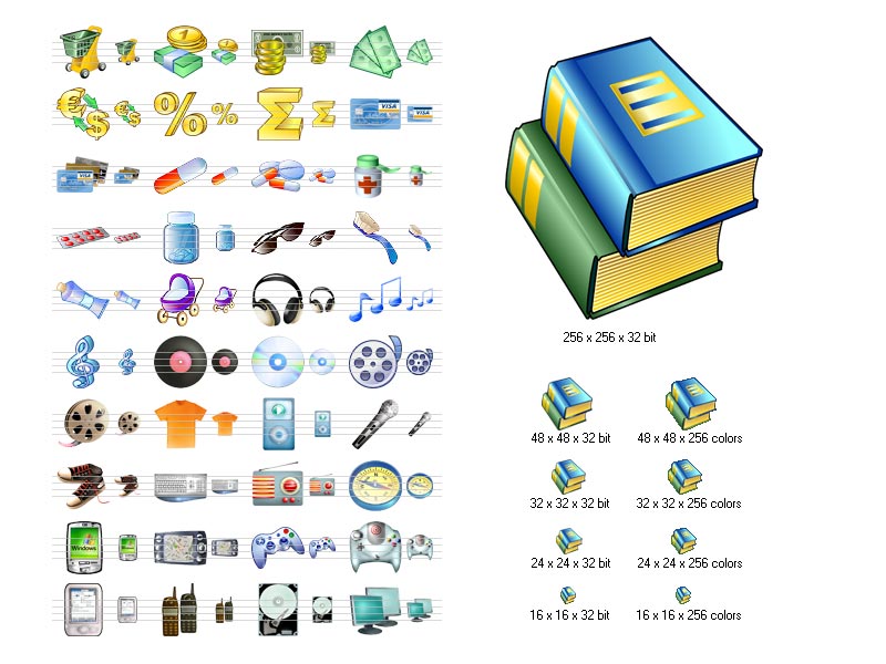 Screenshot of i-Commerce Icon Set