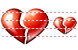 Broken heart icons