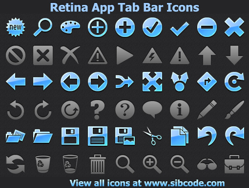 Icons for iPhone Navigation Toolbars