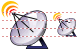 Radio telescope icons