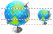 Terrestrial globe icons